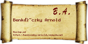 Benkóczky Arnold névjegykártya